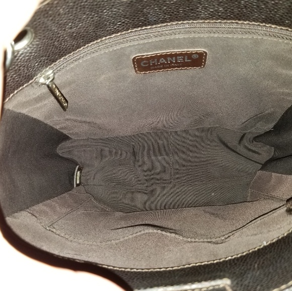 Dark Brown Chanel PST shopper tote - Picture 8 of 8